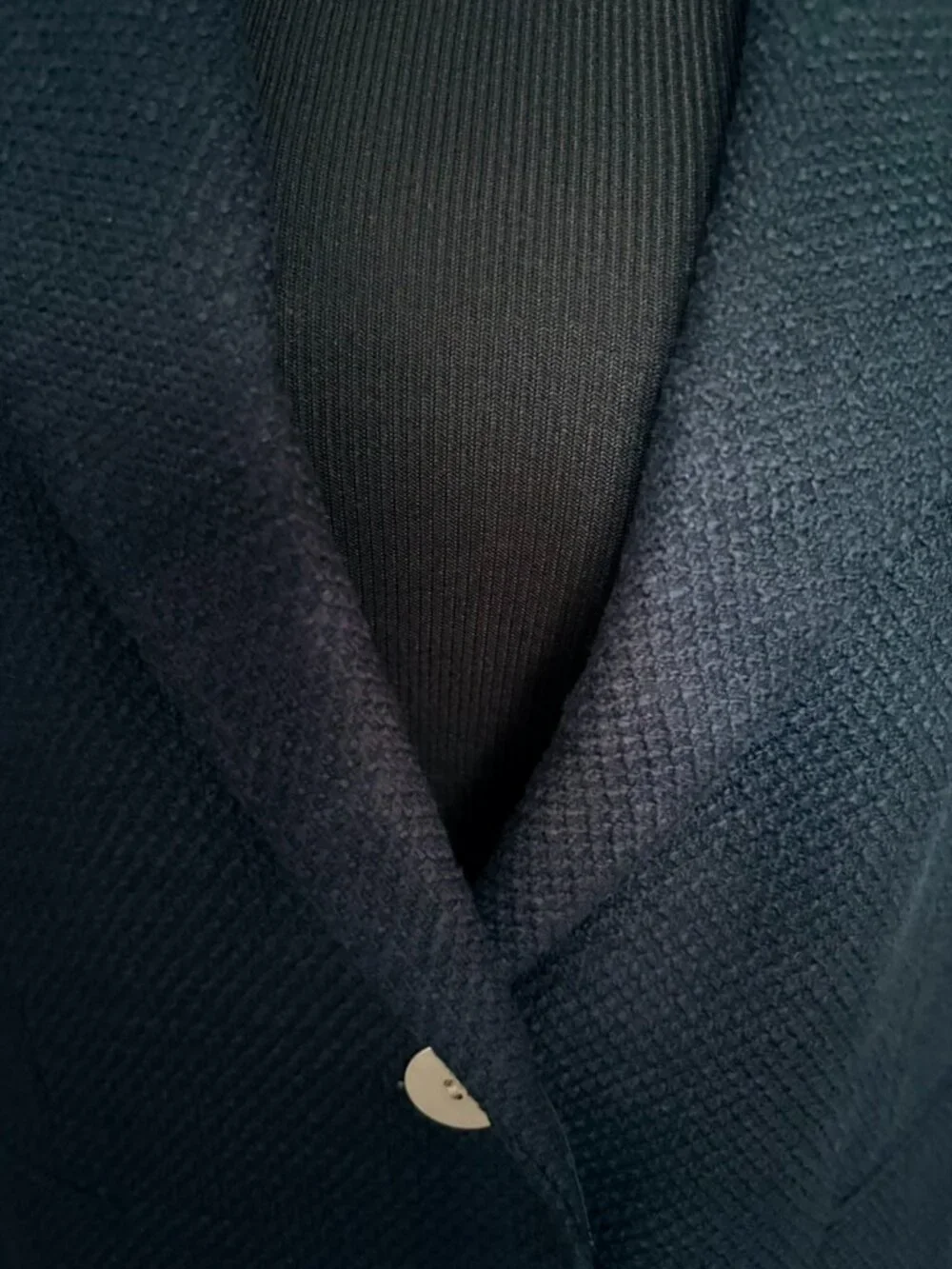 Vintage ANN TAYLOR True Navy Textured Blazer